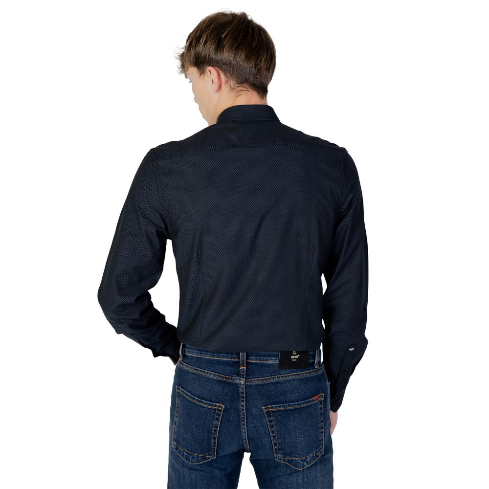 Antony Morato Blue Cotton Dress Shirt