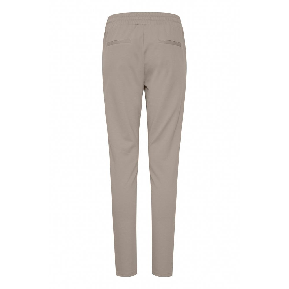 ICHI Gray Polyester Pant IC-13338702205-XXL