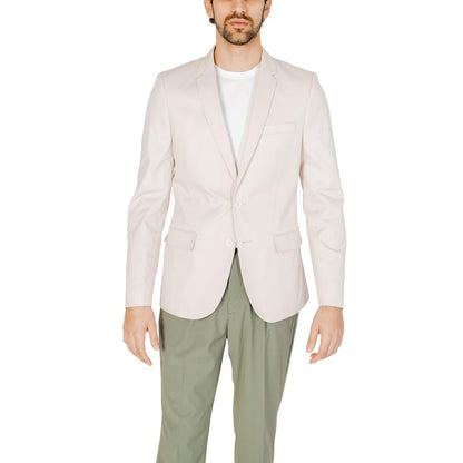 Antony Morato Cream Cotton Blazer