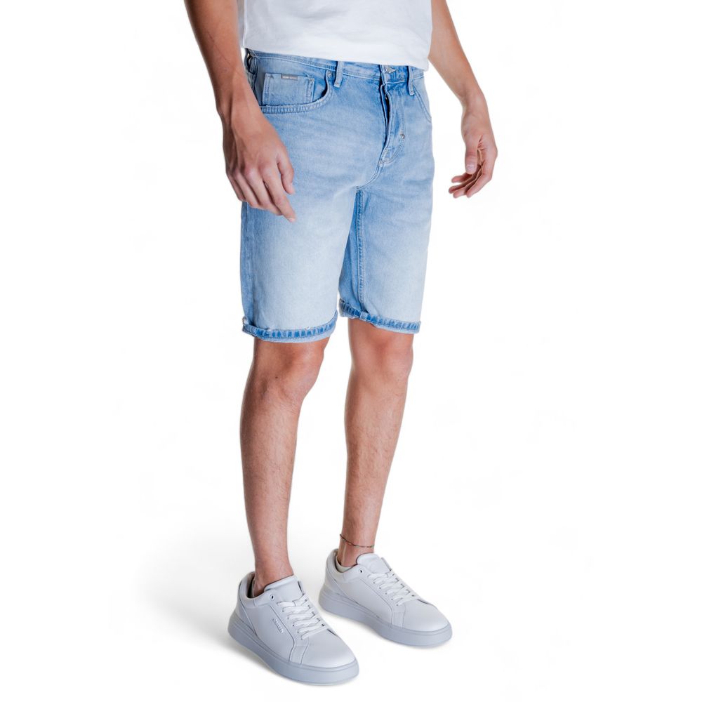 Antony Morato Light Blue Cotton Bermuda Shorts