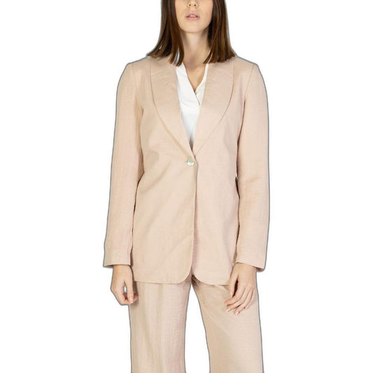 Vero Moda Pink Viscose Blazer VE-13385100259-IT38|XS