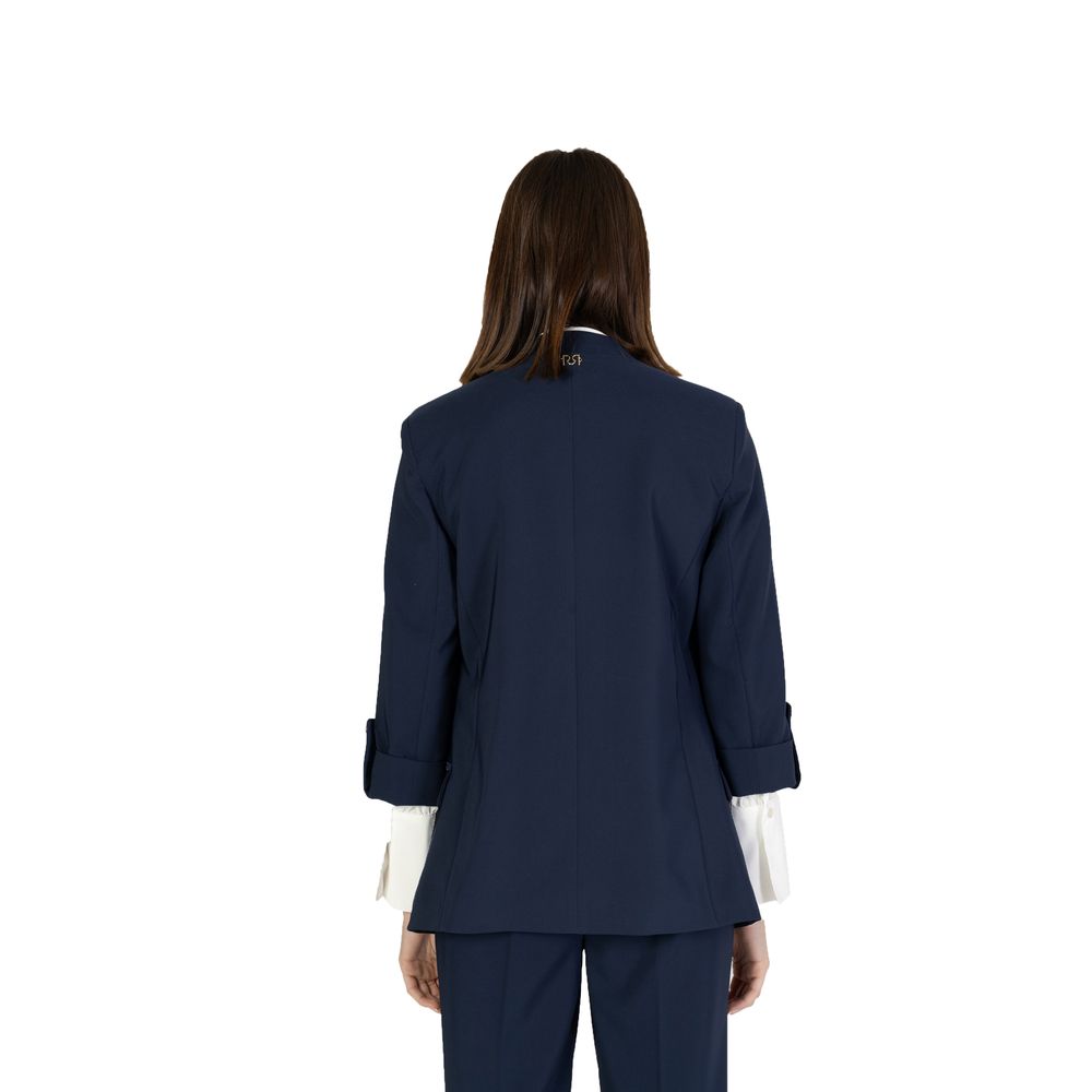 Rinascimento Blue Polyester Blazer 1728,71956299936,Blazers - Suits & Blazers - Clothing,Blue,Clothing,IT40|S,New with tags,Rinascimento,Suits & Blazers - Clothing,Women