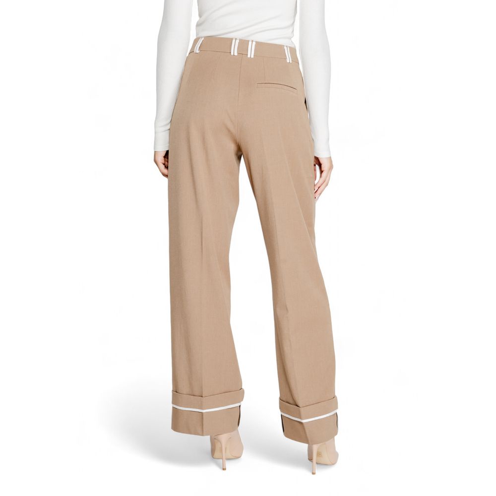 Only Brown Recycled Polyester Casual Pants