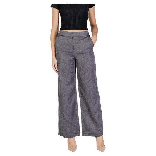 Jacqueline De Yong Gray Polyester Pant JA-14837800136-XS/32