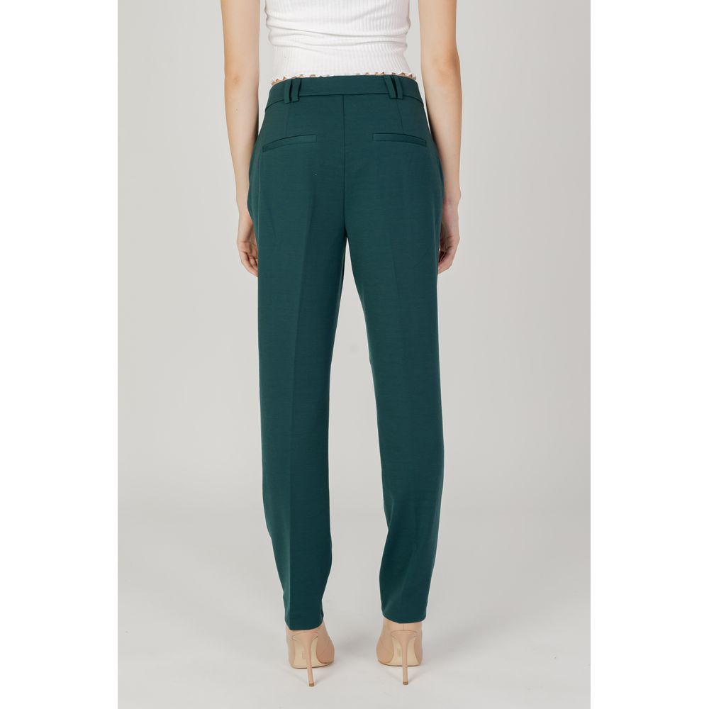 Only Green Polyester Casual Pants