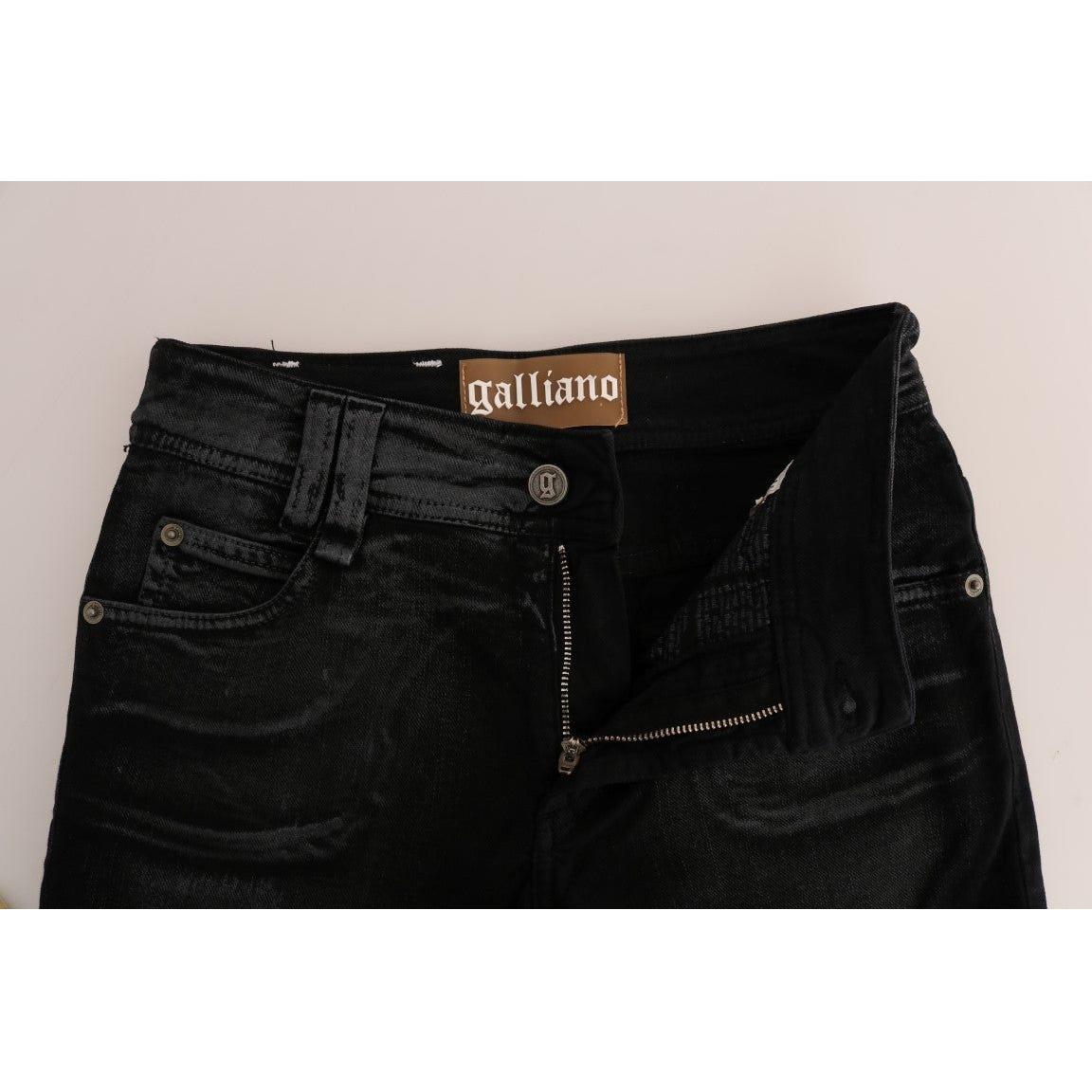 John Galliano Gray Wash Cotton Stretch Regular Fit Jeans BYX1171#2-2