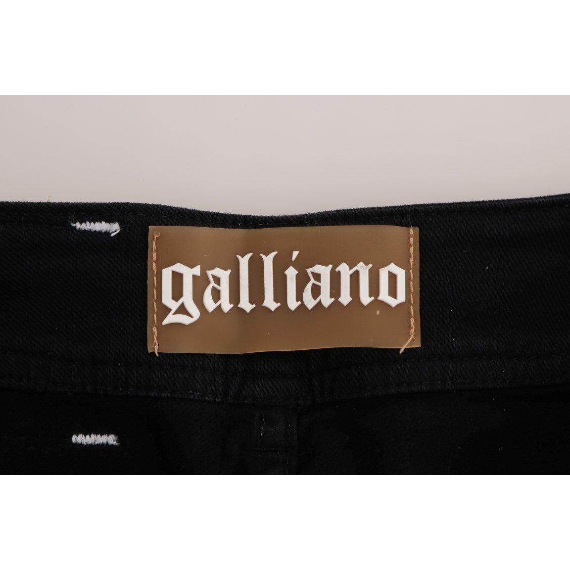 John Galliano Gray Wash Cotton Stretch Regular Fit Jeans BYX1171#2-2