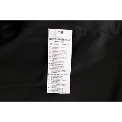 Dolce & Gabbana Black Brocade Blazer Jacket