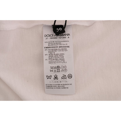 Dolce & Gabbana White Cotton Fairy Tale T-Shirt