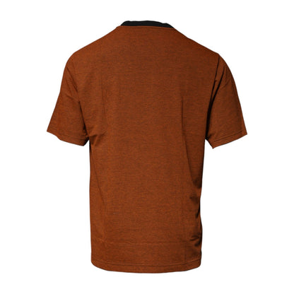 Dolce & Gabbana Brown DG Logo Cotton Crew Neck T-shirt