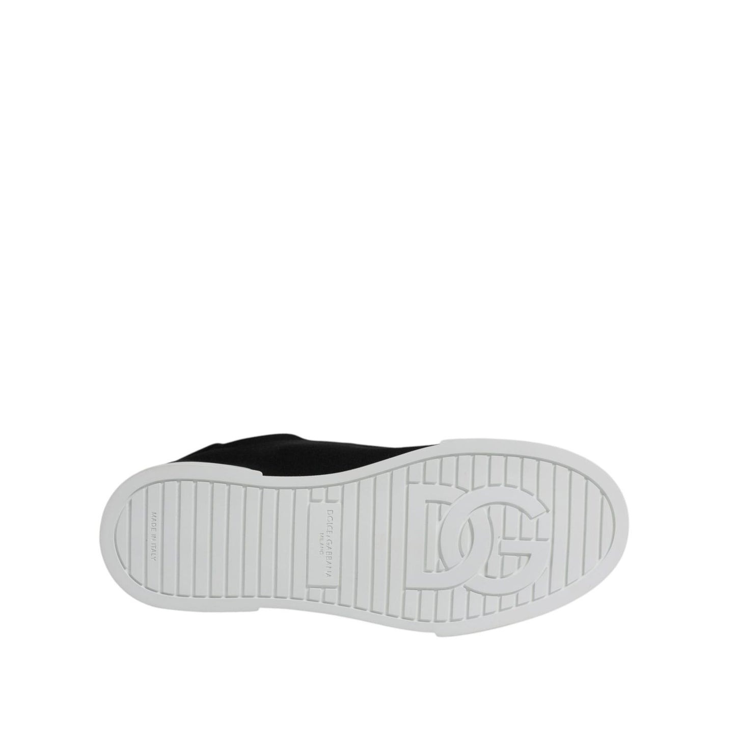 Dolce & Gabbana Black Portofino Low Top Sneakers Shoes