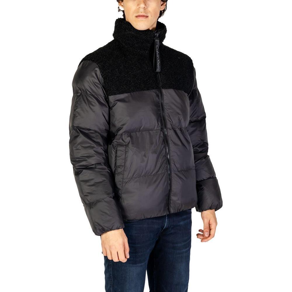 Calvin Klein Jeans Black Recycled Polyester Jackets & Coat CA-14580500009-IT48 | L