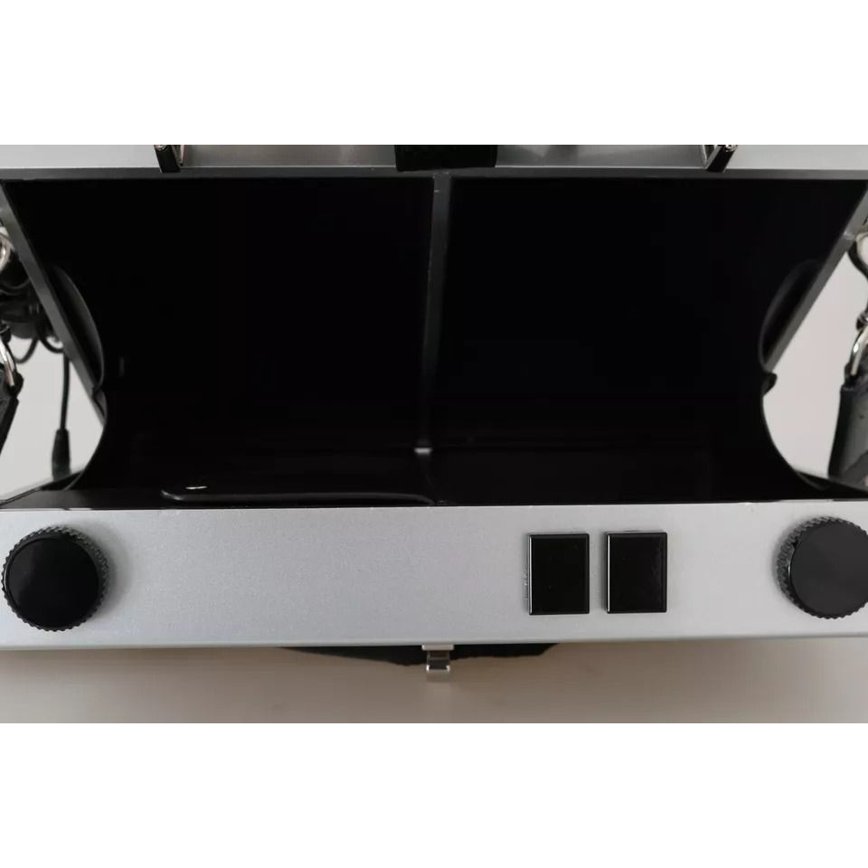 Dolce & Gabbana Silver Retro Radio Boombox Limited Edition Handmade Wood Bag