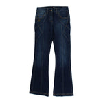 Cavalli Blue Cotton Stretch Low Waist Jeans