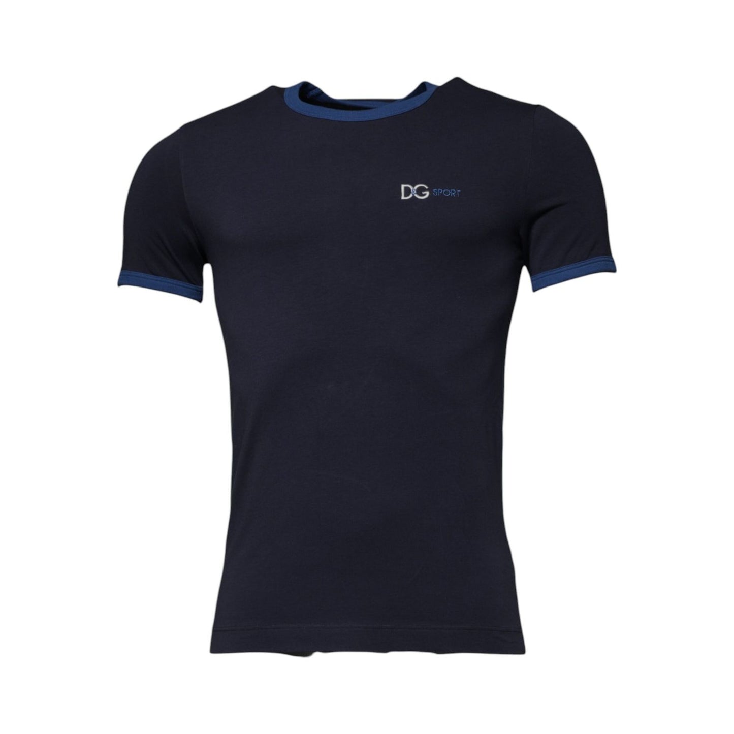Dolce & Gabbana Blue Cotton Stretch Crewneck Underwear T-shirt