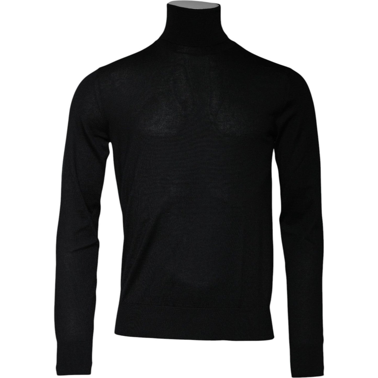 Dolce & Gabbana Black Cashmere Turtleneck Pullover Sweater TSH87786-48