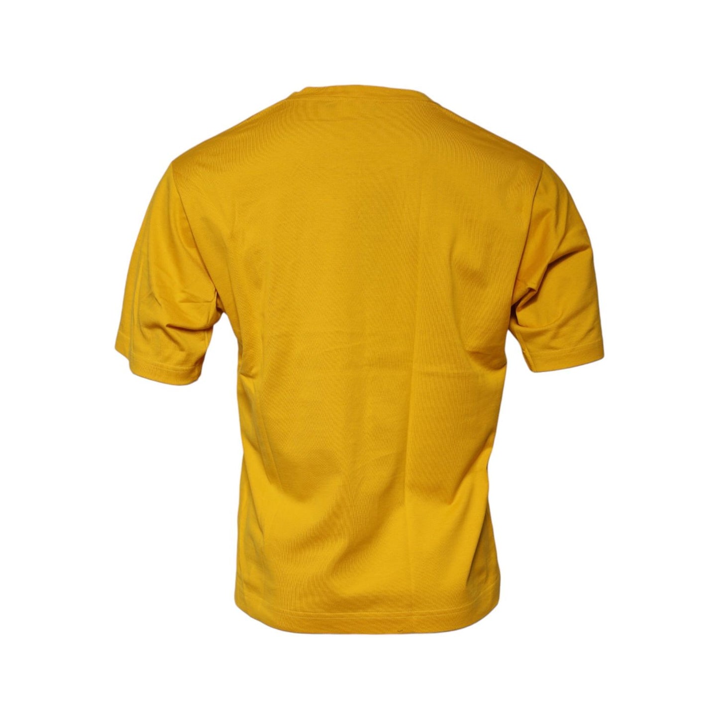 Dolce & Gabbana Dark Yellow Logo Crew Neck Short Sleeves T-shirt