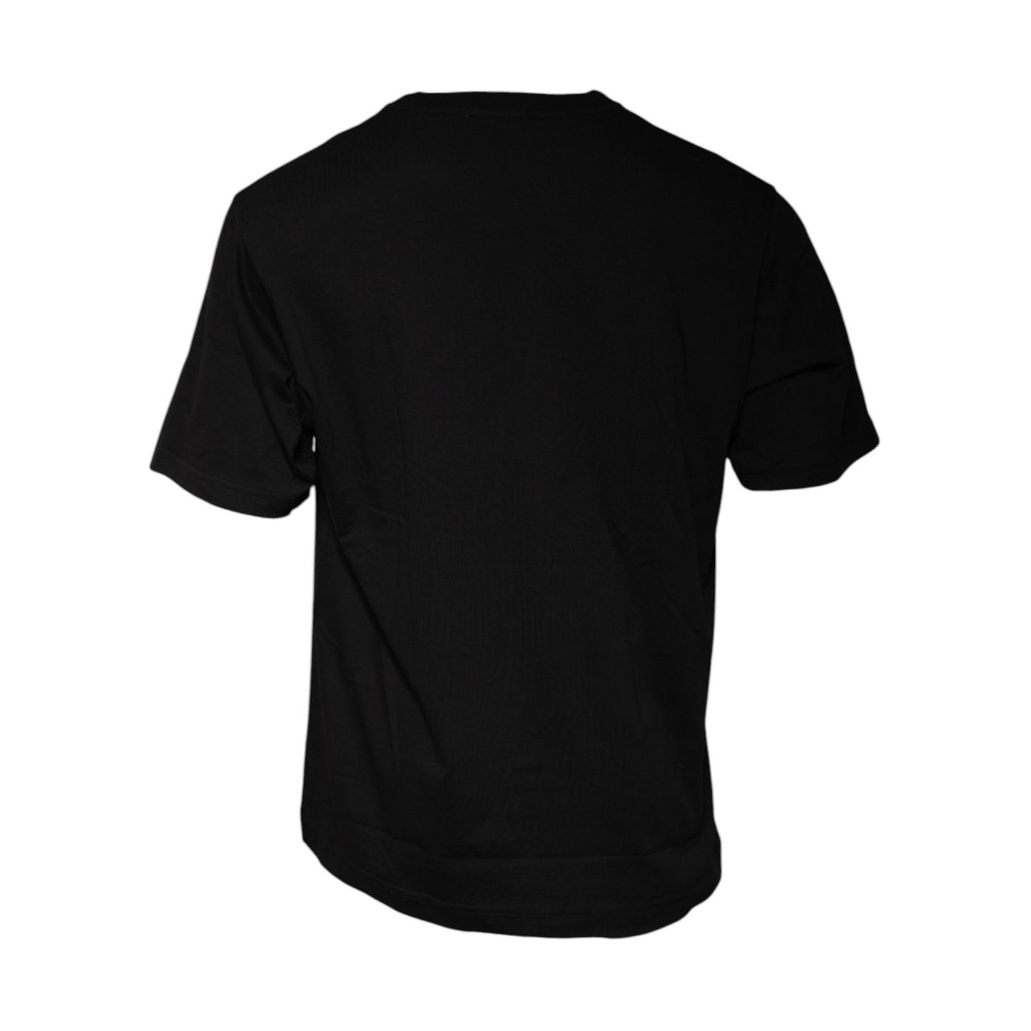 Dolce & Gabbana Black Logo Print Cotton Short Sleeve T-shirt