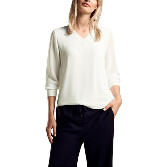 Street One White Viscose Blouse ST-15165400008-IT42|M
