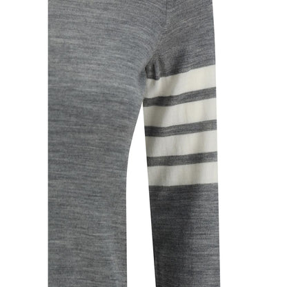 Thom Browne Gray Fleece Wool Sweatshirt