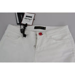 Dolce & Gabbana White Cotton Distressed Pretty Fit Denim Jeans PAN71383-38