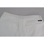 Dolce & Gabbana White Cotton Distressed Pretty Fit Denim Jeans PAN71383-38