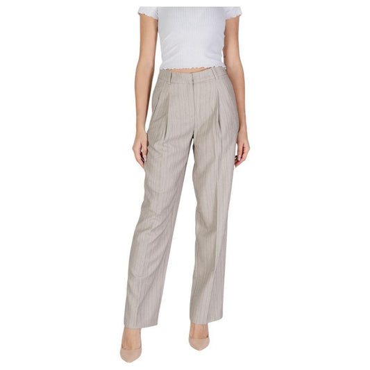 Vero Moda Gray Polyester Pant VE-15677000137-36/34 (W40)
