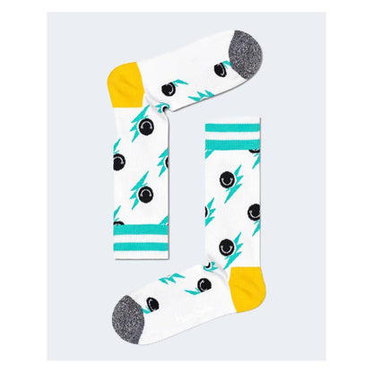 Happy Socks White Cotton Sock