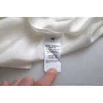 Dolce & Gabbana White Silk Collared 3/4 Sleeves Blouse Top