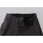 Dolce & Gabbana Gray Chevron Viscose Skinny Pants PAN74804-48
