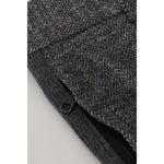 Dolce & Gabbana Gray Chevron Viscose Skinny Pants PAN74804-48