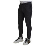 Dolce & Gabbana Gray Chevron Viscose Skinny Pants PAN74804-48