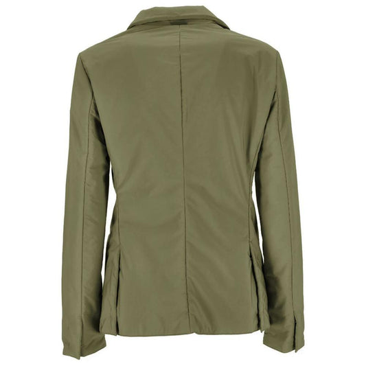 People Of Shibuya Green Polyester Jackets & Coat PE-14553-IT40|S