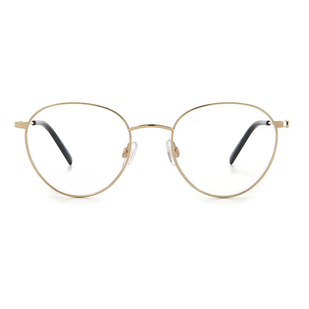 M Missoni Gold Metal Frames for women, style MMI0058J5GE91, golden color, 49/18/145mm dimensions.
