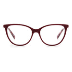 M Missoni Red Acetate Frames with a classic cat-eye design, perfect for women. Frame measurements: 54/16/140 mm.