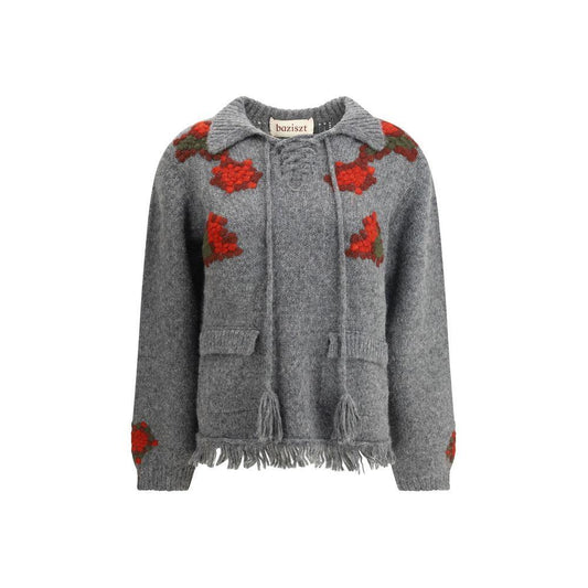Baziszt Graphite Sweater BA-GR157KNLIGHTGRAY-L