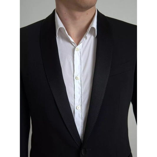 Dolce & Gabbana Black Wool Single Breasted MARTINI Blazerclothing JKT3689-48