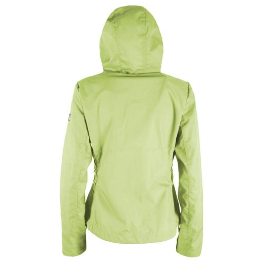 Yes Zee Green Polyester Jackets & Coat YE-14603-XS