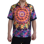 Dolce & Gabbana Multicolor Luminarie Print Men Silk Shirt
