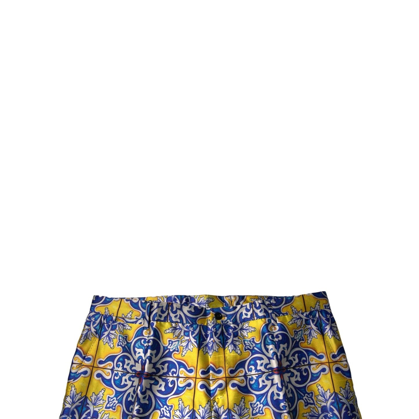 Dolce & Gabbana Multicolor MajolicaSilk Skinny Pants