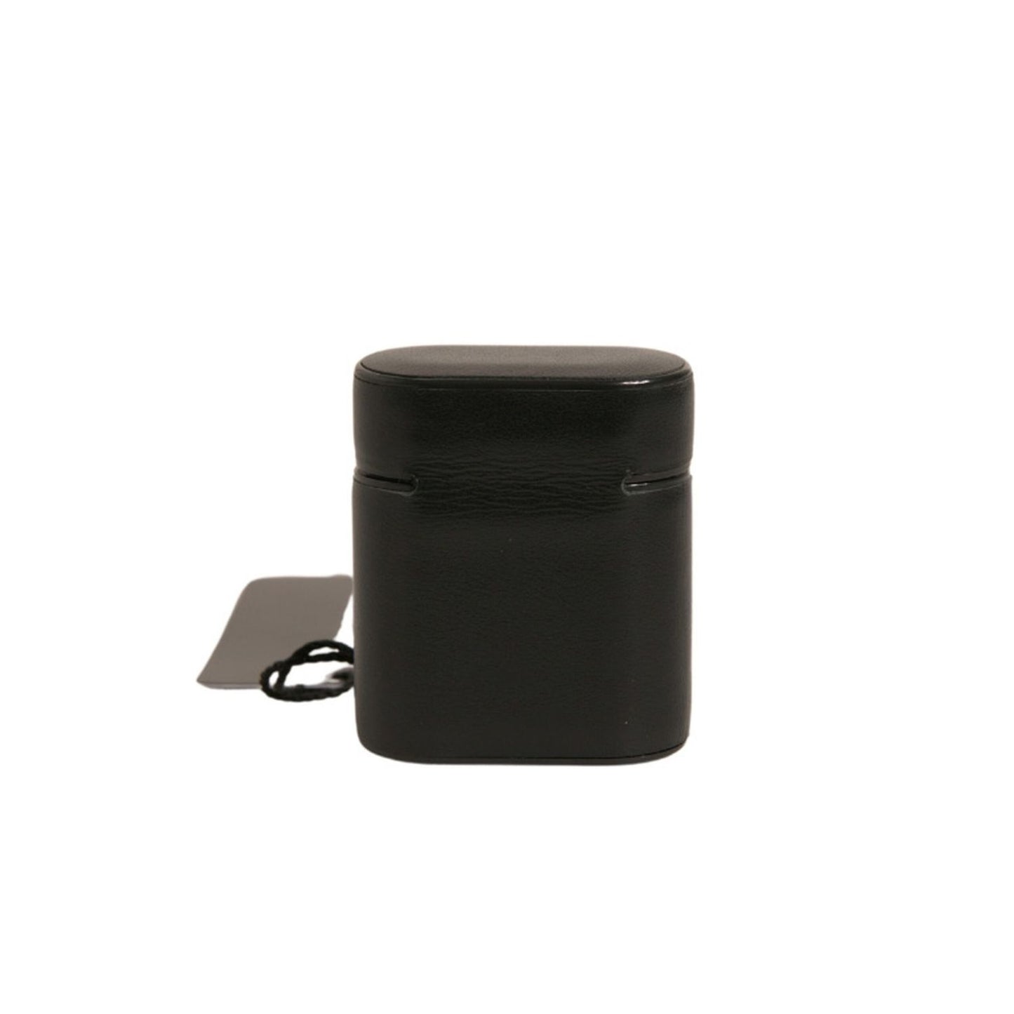 Dolce & Gabbana Black PVC Logo Print Flip Holder Airpods Case