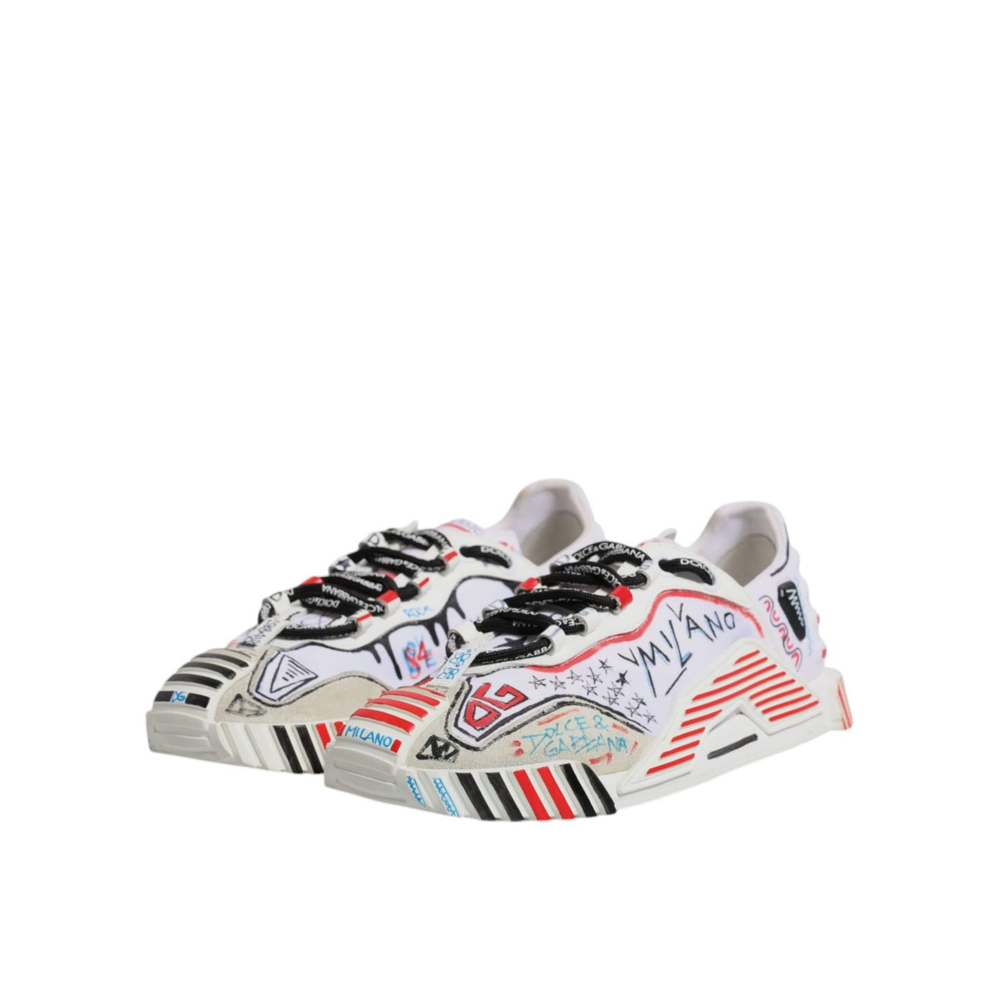 Dolce & Gabbana Multicolor Suede Fabric NS1 Sneakers Shoes