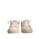 Dolce & Gabbana White Suede Leather Low Top Sneakers Shoes LA12378-37.5
