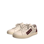 Dolce & Gabbana White Suede Leather Low Top Sneakers Shoes LA12378-37.5