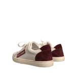 Dolce & Gabbana White Suede Leather Low Top Sneakers Shoes LA12378-37.5