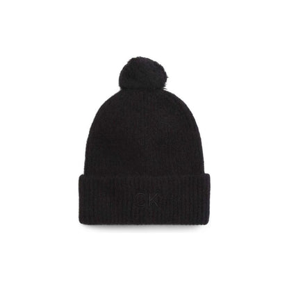 Calvin Klein Black Alpaca Leather Caps Baseball Hat