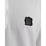 Dolce & Gabbana White Logo Collared Short Sleeve T-shirt