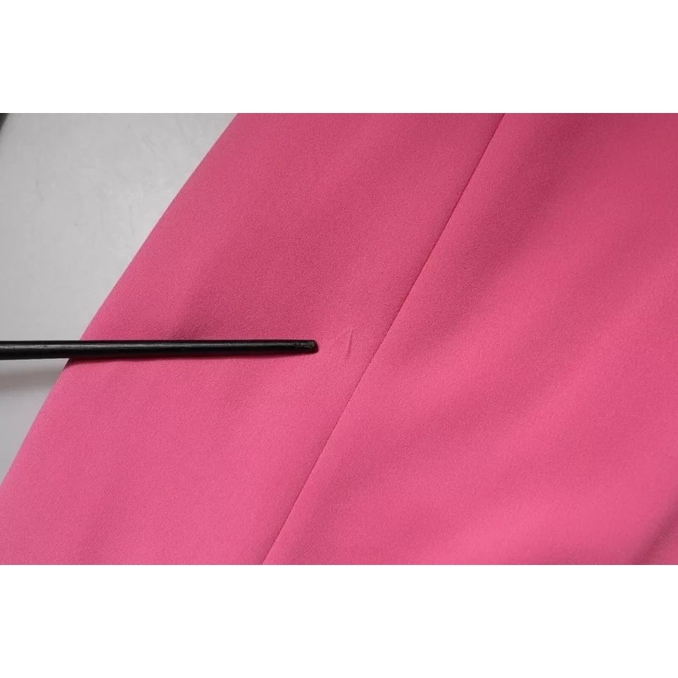 Dondup Pink Viscose Short Sleeves Backless Sheath Mini Dress