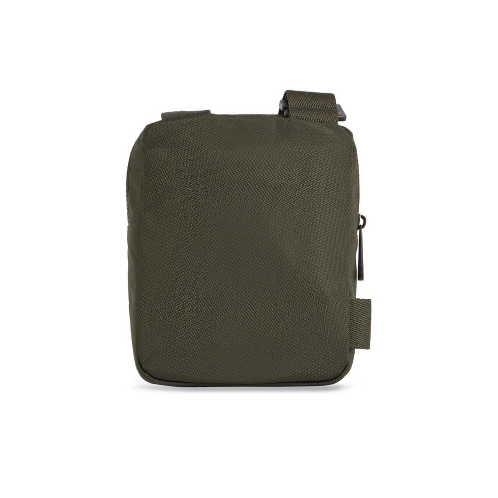Front view with bag zipped and handles upright.