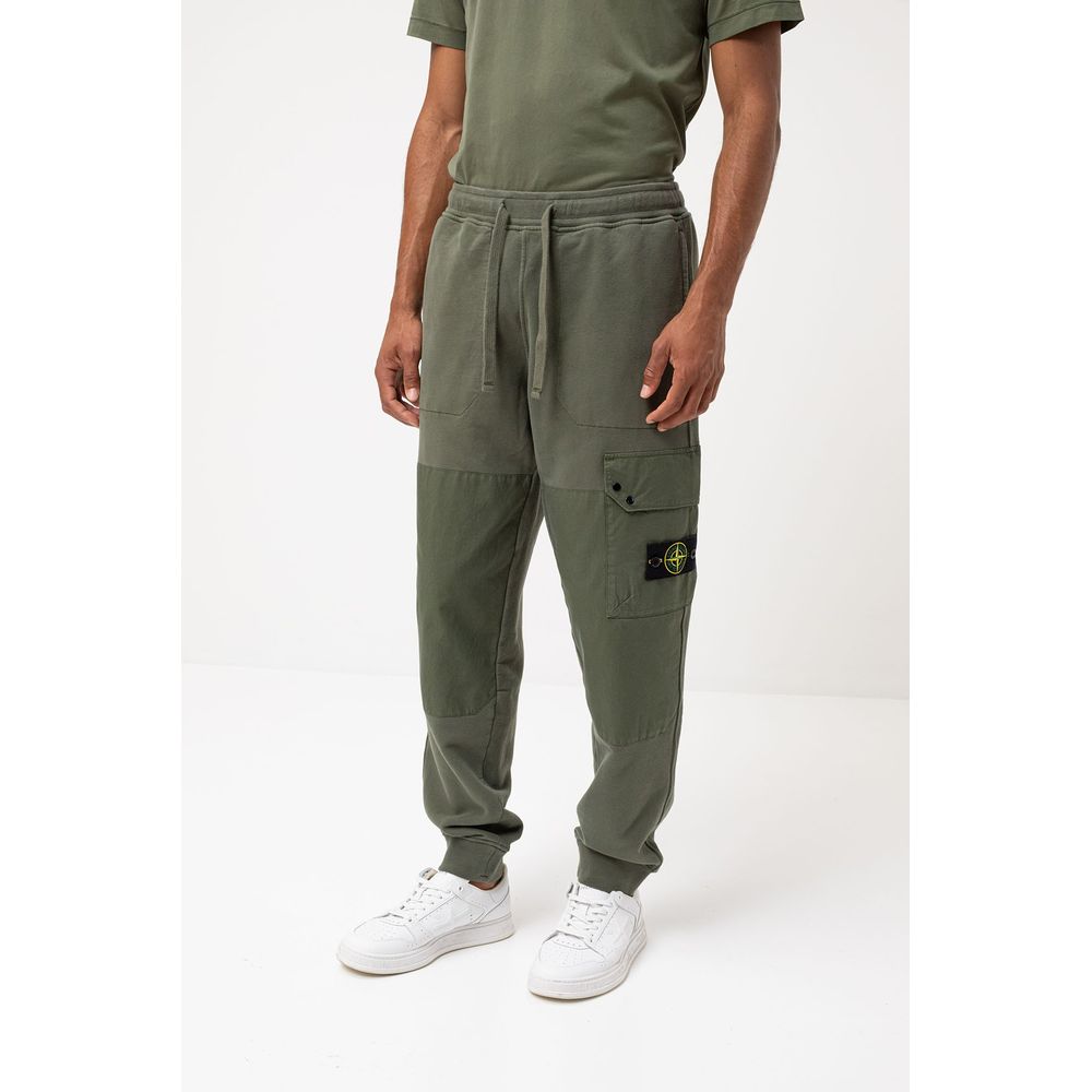 Stone Island Green Cotton Pant